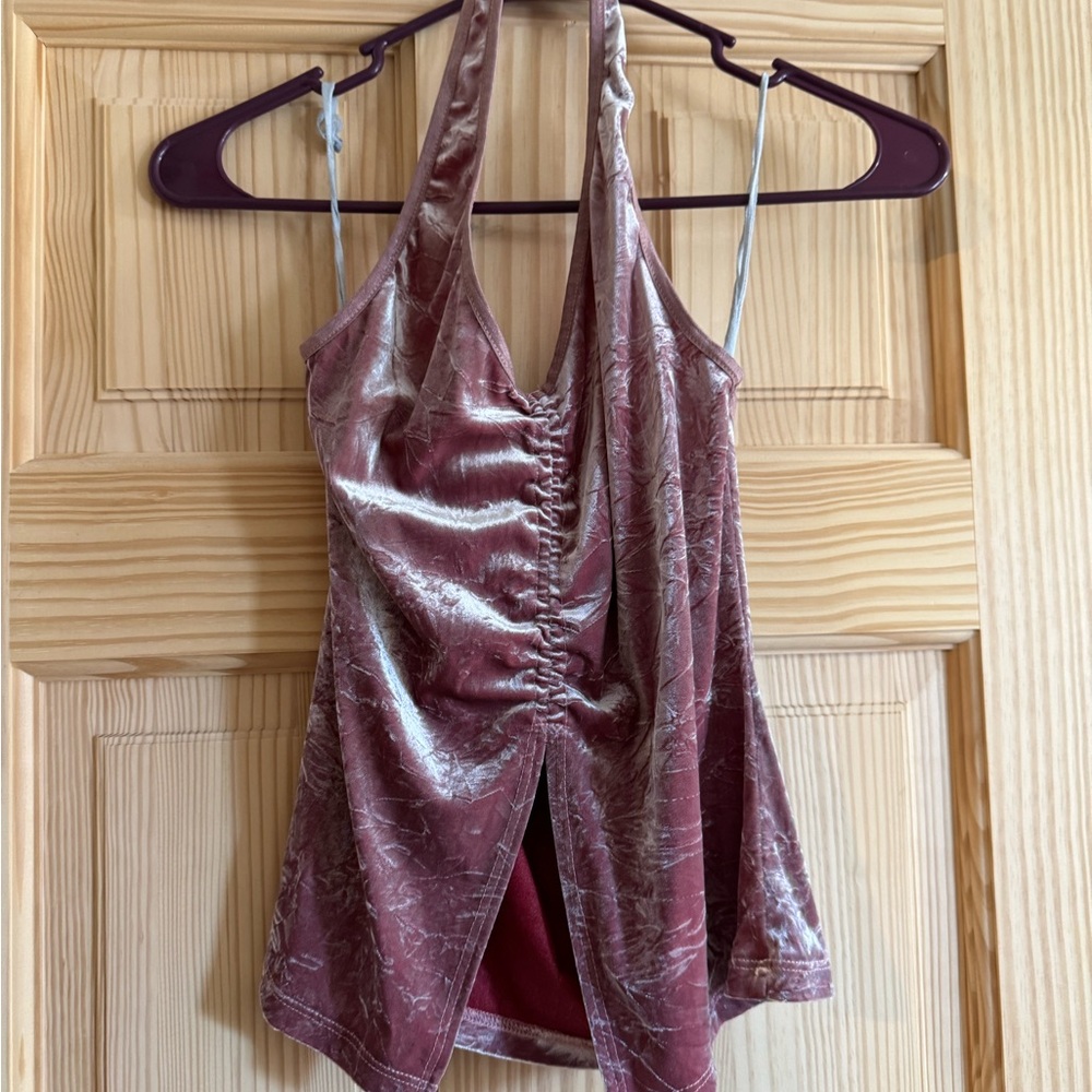 Luxurious Velvet Camisole in Rose by [Brand]